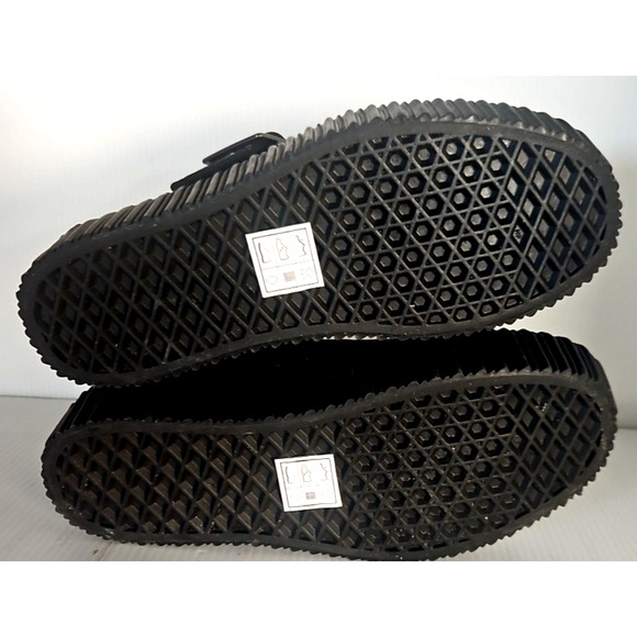 Vans Mary Jane Creeper Shoes Grunge Core Black Leather Size Women's 6.5 Men's 5 - Picture 8 of 8